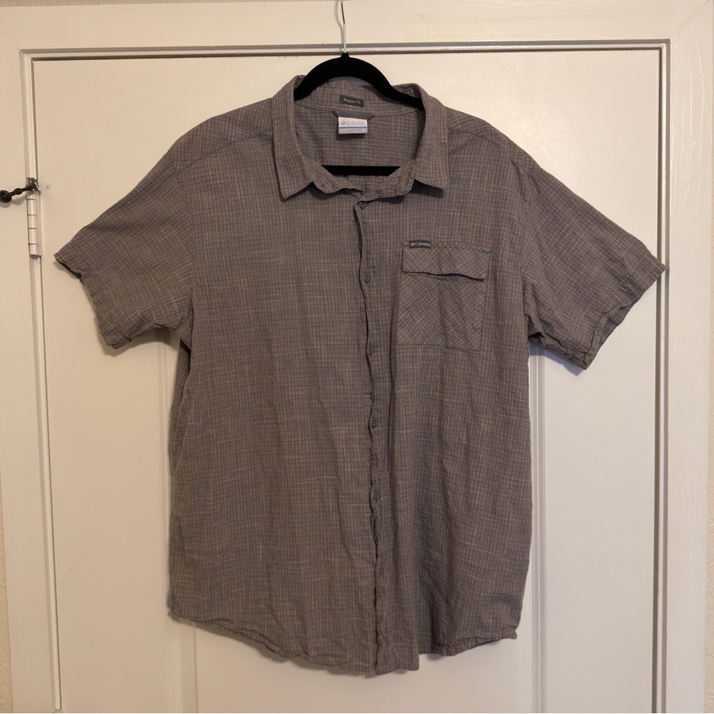 Columbia Sportswear Men’s XL Short Sleeve Button Up Shirt Regular Fit